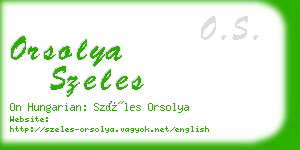 orsolya szeles business card